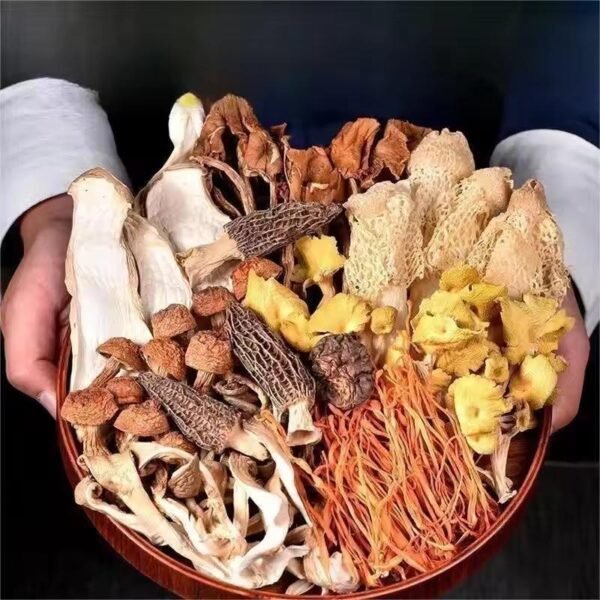 Colorful Mushroom Soup Bag, Dried Morchella, Yunnan Mushrooms for Stewing Soup, Large Soup Ingredient Bag - Image 4