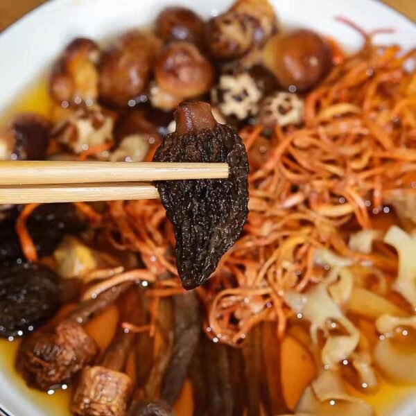 Colorful Mushroom Soup Bag, Dried Morchella, Yunnan Mushrooms for Stewing Soup, Large Soup Ingredient Bag - Image 6