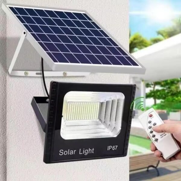 25W, 40W, 60W, 100W, 200W, 300W Outdoor Lighting Waterproof Remote-Controlled Garden Solar Lights, LED Solar Floodlights, Solar Floodlights - Image 2