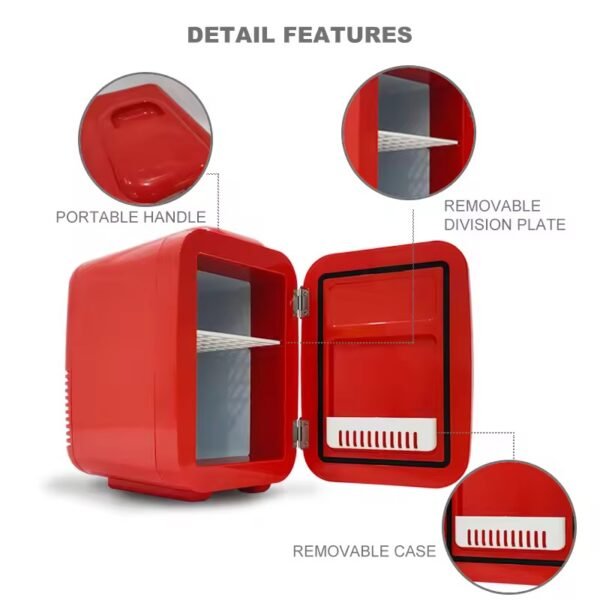 4L Latest Fashion Small Refrigerator, Mini Home Refrigerator - Image 5