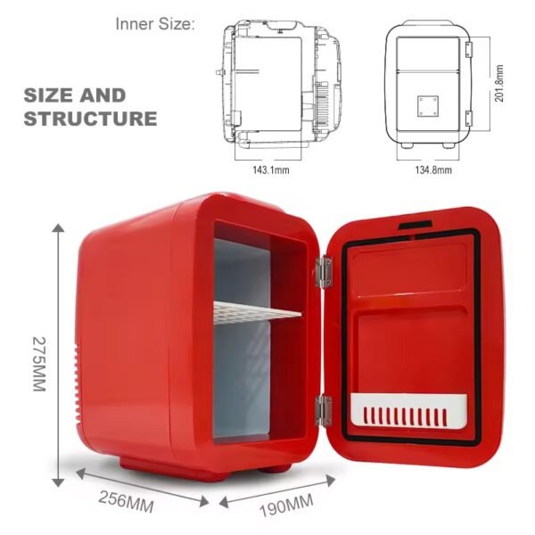 4L Latest Fashion Small Refrigerator, Mini Home Refrigerator - Image 4