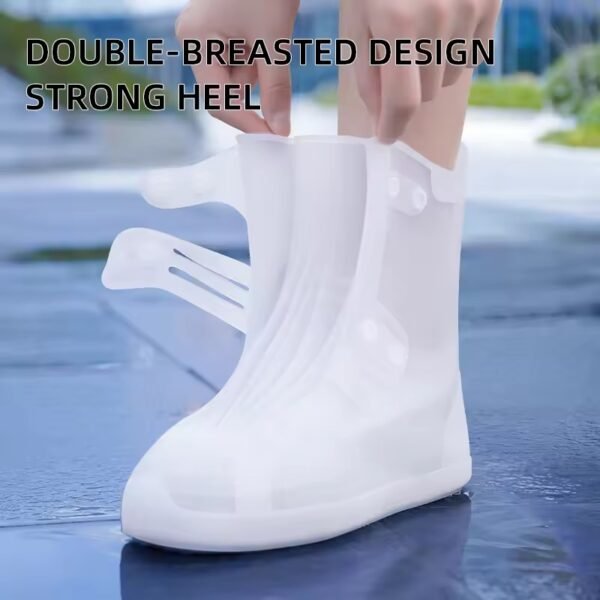 Waterproof, anti-slip, thickened and wear-resistant rain boots. Rain shoe covers for both men and women suitable for rainy days in summer. - Image 9