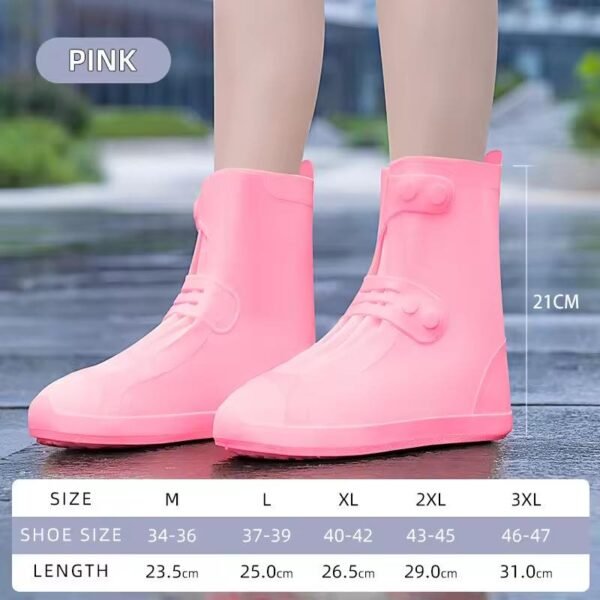Waterproof, anti-slip, thickened and wear-resistant rain boots. Rain shoe covers for both men and women suitable for rainy days in summer. - Image 4