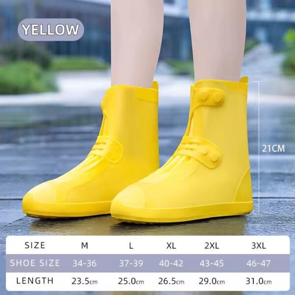 Waterproof, anti-slip, thickened and wear-resistant rain boots. Rain shoe covers for both men and women suitable for rainy days in summer. - Image 2