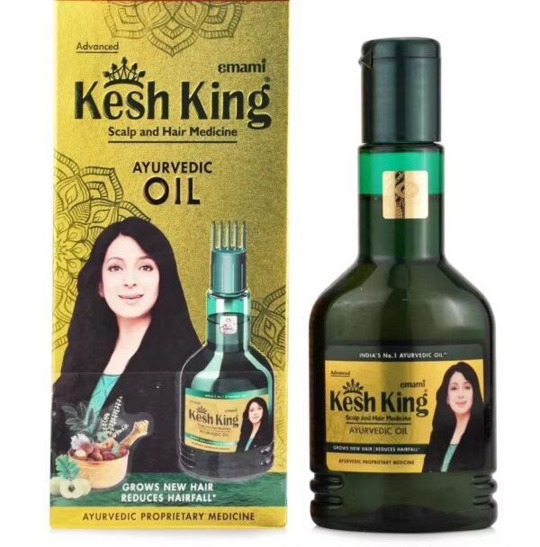 King Kesh Ayurvedic Hair Oil is suitable for all hair types.