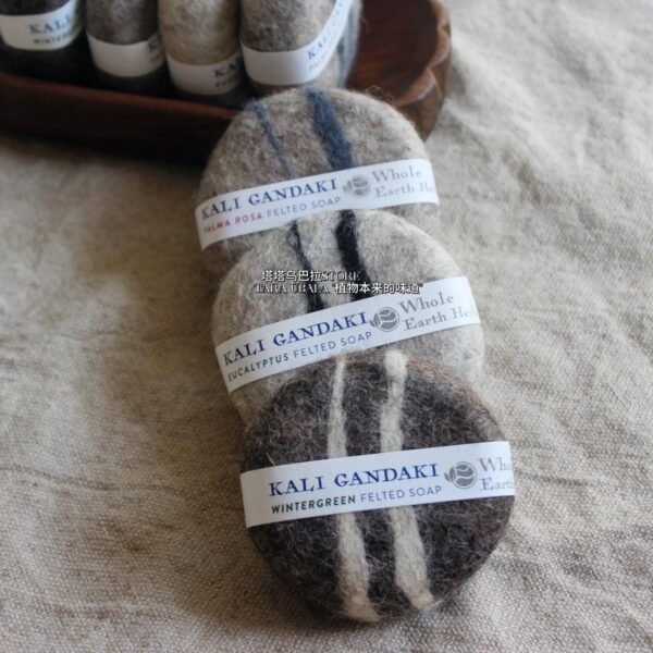 Authentic Nepalese Handmade Wool Felt Soap, Himalayan Herbal Soap, Yoga Soap, Cold Processed Soap, Wool Soap - Image 3