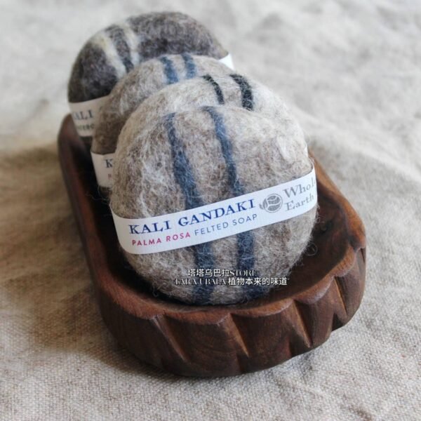 Authentic Nepalese Handmade Wool Felt Soap, Himalayan Herbal Soap, Yoga Soap, Cold Processed Soap, Wool Soap - Image 2
