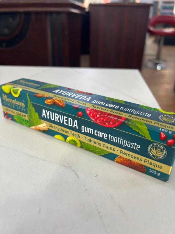 Himalaya Ayurvedic Gum Care Toothpaste. Ayurvedic dental care with an overall herbal formula.