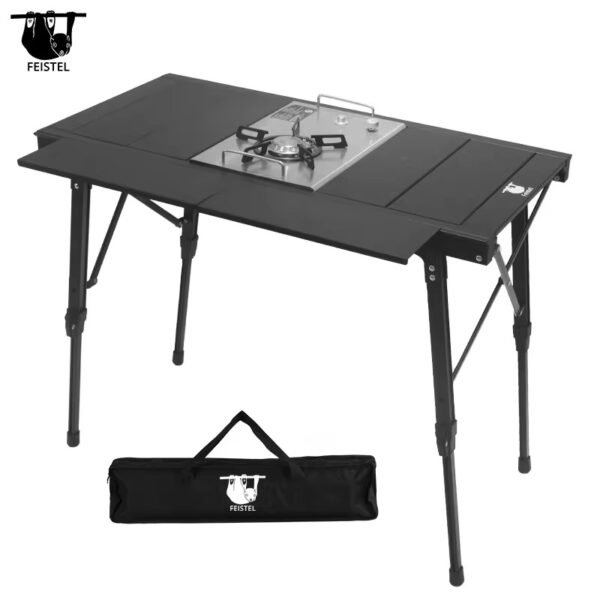 Direct sales from the manufacturer. Camping, barbecue, picnic aluminum folding IGT table. Camping folding table. - Image 5