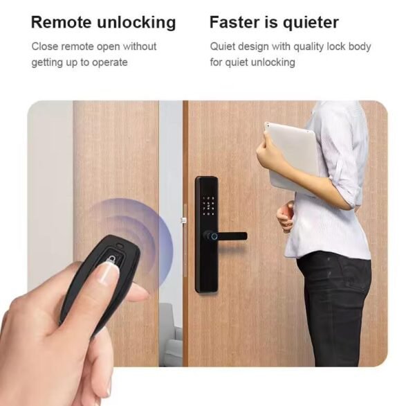 An easy-to-install copper smart lock with password and induction functions, which is convenient for office use. - Image 5