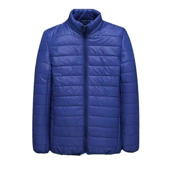 Cheap and Lightweight Warmth Puffer Jacket with Custom Logo, Made of Polyester, Stand Collar and Hooded, Thickened Winter Men's Outerwear - Image 3