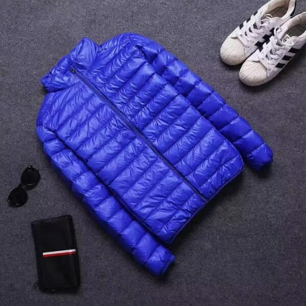 Cheap and Lightweight Warmth Puffer Jacket with Custom Logo, Made of Polyester, Stand Collar and Hooded, Thickened Winter Men's Outerwear - Image 7
