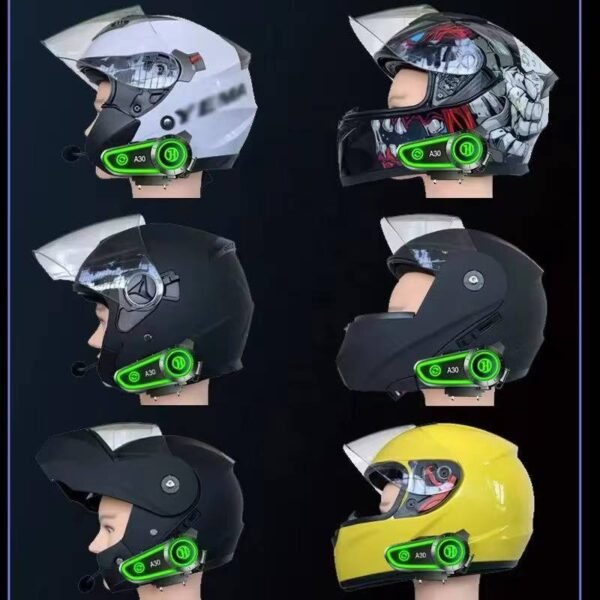 Helmet Bluetooth earphones for motorcycles, full-face helmets, earphones for food delivery riders, suitable for riding, with long battery life, high volume and noise reduction, suitable for half-face helmets - Image 15