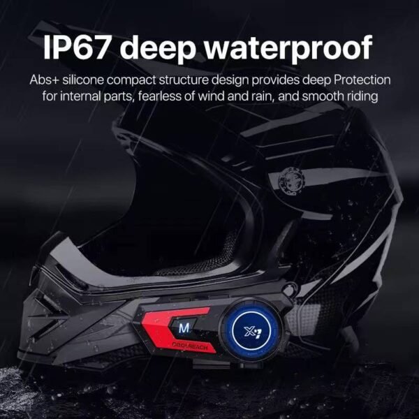 Helmet Bluetooth earphones for motorcycles, full-face helmets, earphones for food delivery riders, suitable for riding, with long battery life, high volume and noise reduction, suitable for half-face helmets - Image 16