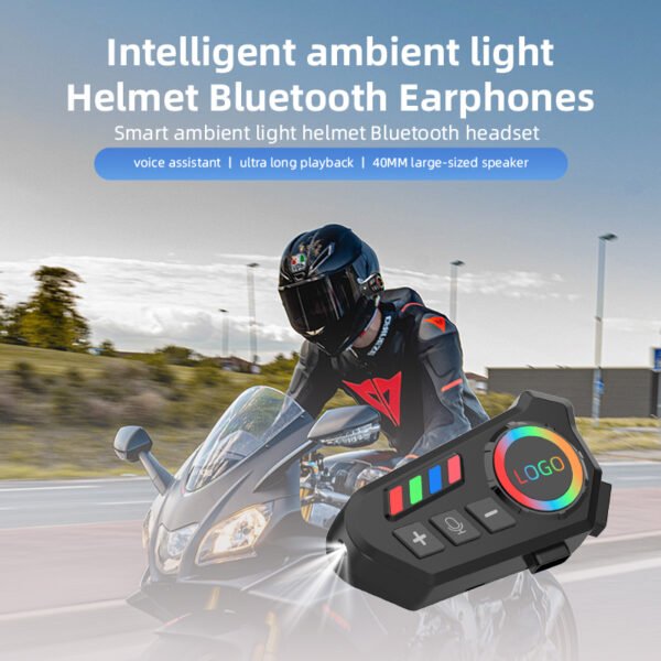K06 Helmet Bluetooth Headphones Waterproof Noise Reduction Motorcycle Riding Long-lasting Intercom - Image 2