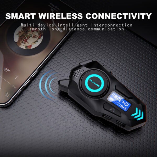 K09 Helmet Bluetooth Headphones Waterproof Noise Reduction Motorcycle Riding Long-lasting Intercom - Image 4
